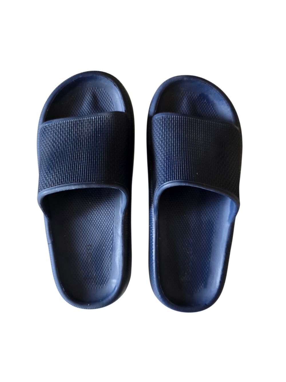 Joomra Pillow Non Slip Comfortable Navy Slides Sandals Size 7-7.5